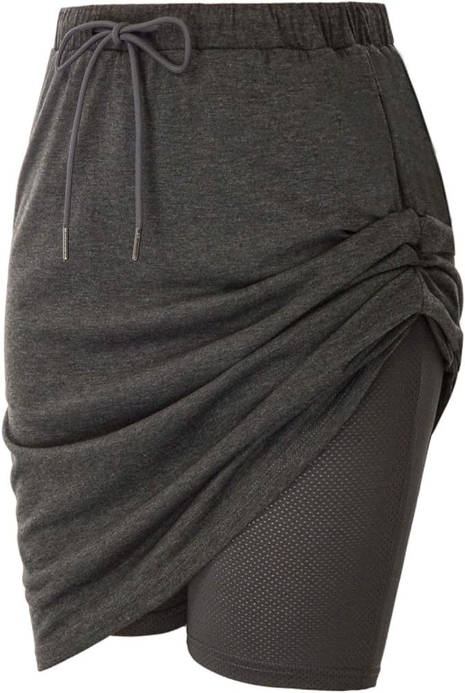 JACK SMITH Women's Athletic Skorts Skirts Sports Golf Tennis Skirts with Pockets S-3XL