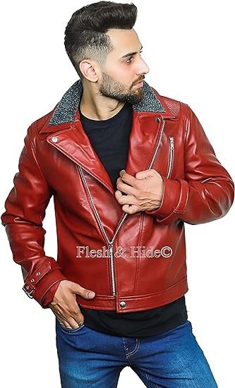 F&H Men's Gaming Touchdown Genuine Leather Jacket
