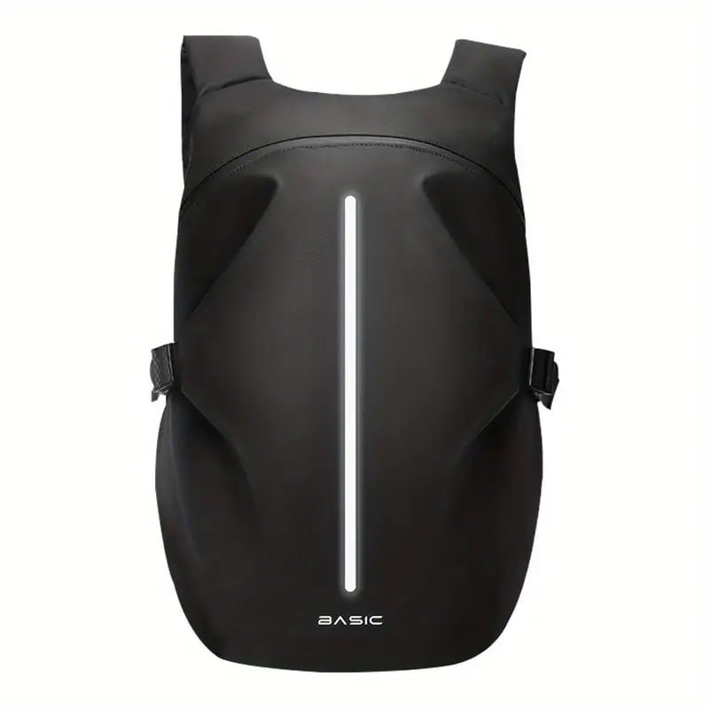 Black Motorcycle Riding Backpack Waterproof Helmet Storage Travel Backpack Reflective Safety Shoulder Bag Large Capacity For Men
