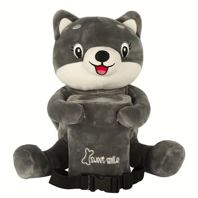 1pc Cute Car Interior Accessory, 2 Functions, 2-in-1 Car Tissue Box, Car Trash Can