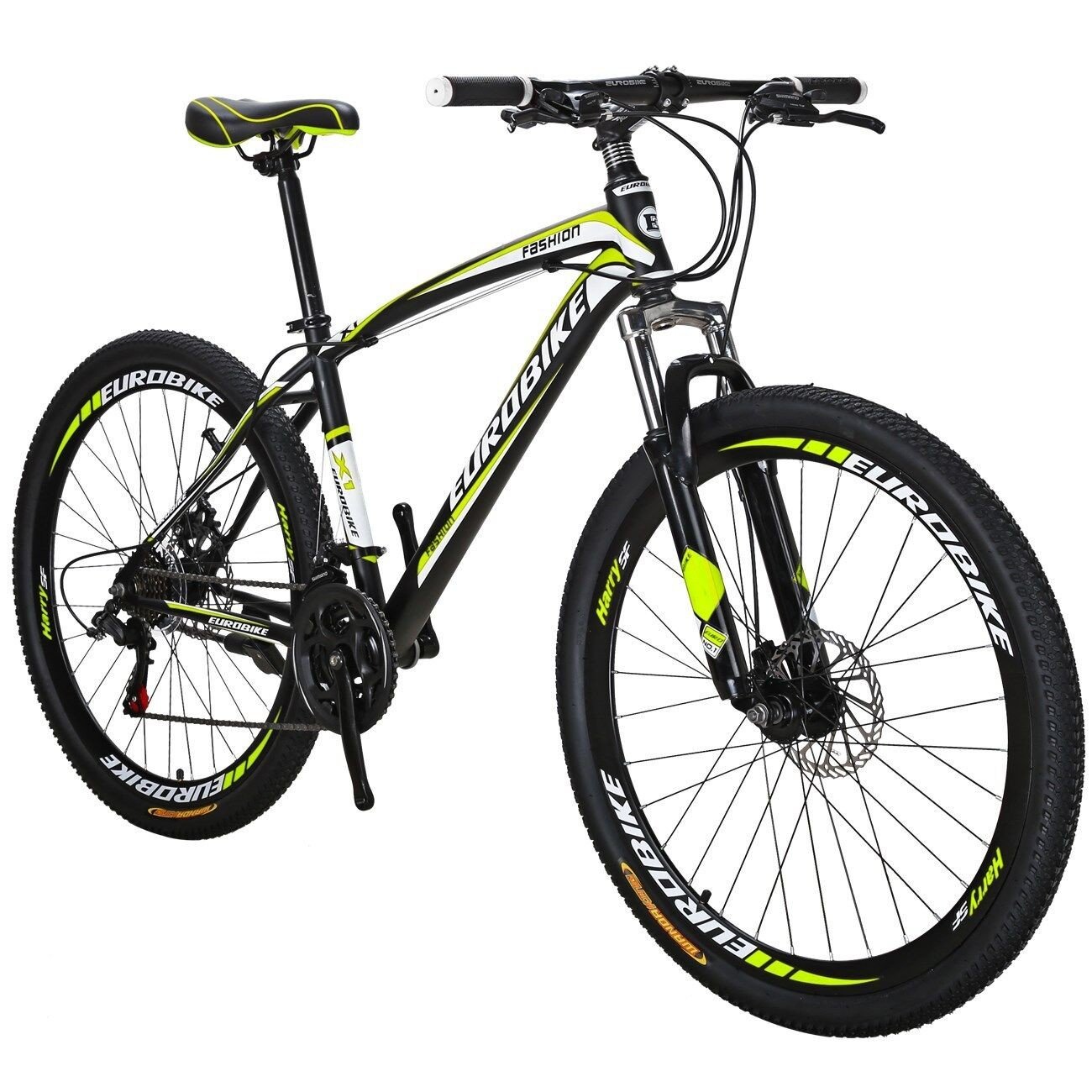 27.5" Mountain Bike Shimano 21Speed Mens Bikes Adult Bicycle Yellow