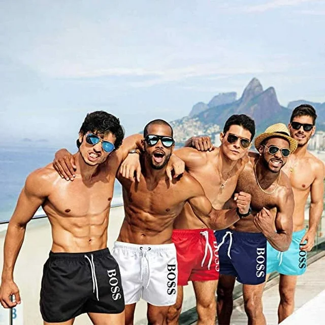 Men's Swim Shorts Summer Colorful Swimwear Man Swimsuit Swimming Trunks Sexy Beach Shorts Surf Board Male Clothing Pants