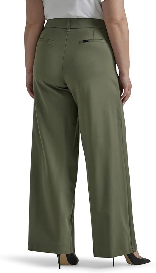 Lee Women's Plus Size Ultra Lux Comfort Any Wear Wide Leg Pant