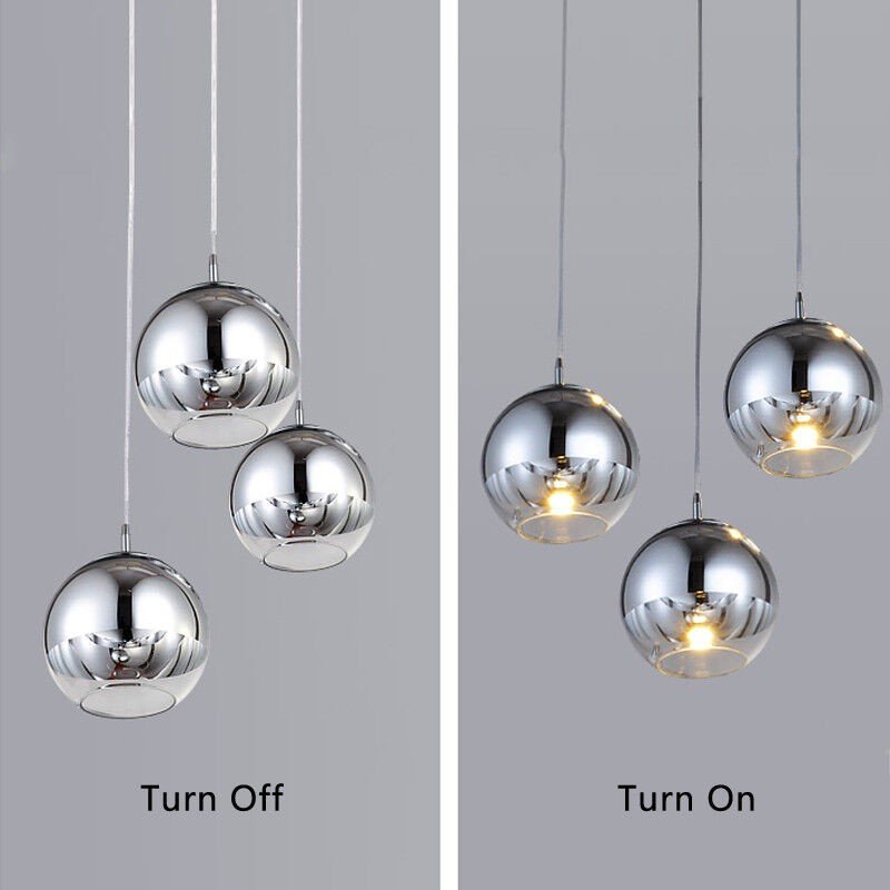 Kitchen Pendant Light Bar Modern Ceiling Lights Home Lamp Glass Pendant Lighting