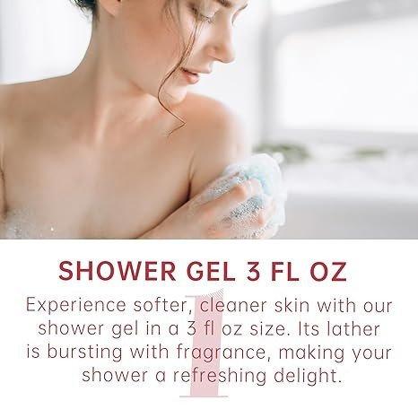 Bath and Body Gift Set for Women & Girls, Japanese Cherry Blossom Spa Set With Natural Extracts, 3PCS Set for - Shower Gel, Body Lotion, Body Mist, Personal Self Care Kit, Body Care Travel Set