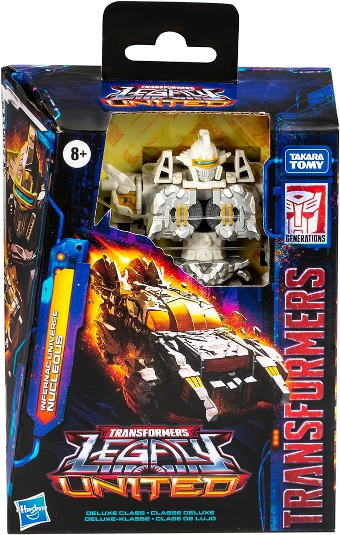 Transformers Legacy United Deluxe Class Infernac Universe Nucleous, 5.5-inch Converting Action Figure, 8+