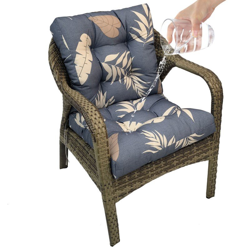 Waterproof Chair Cushion Garden Patio Seat Pad for Outdoor Indoor Chair Armchair
