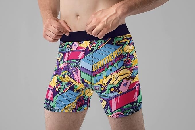 Random Stock Apparel Funny Boxer Briefs For Men Blast Zone Underwear Fun Novelty Gift