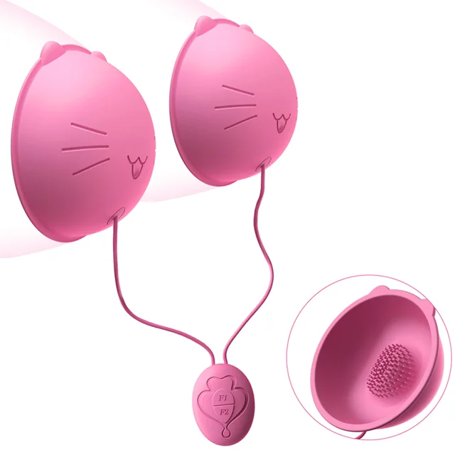 Jaffen Nipple Toy Vibrator, Vibrating Nipple Breasts Sucking Stimulator Massager with 10 Powerful Vibration，Rechargeable Adult Sex