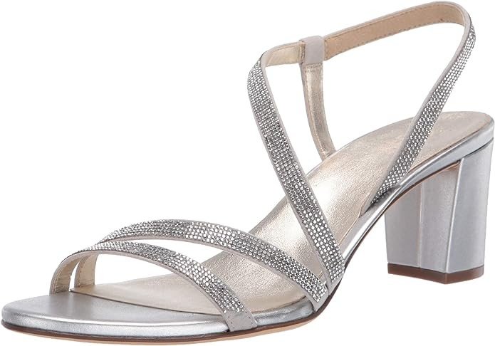 Naturalizer Womens Vanessa2 Rhinestone Embellished Strappy Heeled Sandal