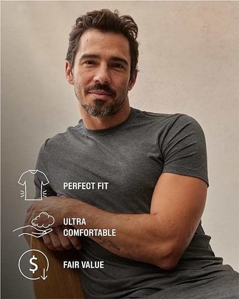 True Classic Tees | Essentials 9-Shirt Pack | Premium Fitted Men's T-Shirts | Crew Neck
