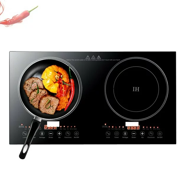 TFCFL Electric Dual Induction Cooker Cook top 2400W Countertop Double Burner Top