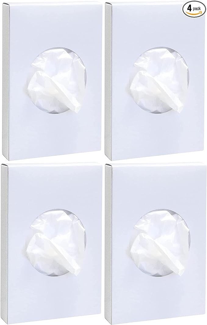 Universal Feminine Disposal Bags for Menstrual Care Products 4 Pack -30ct Refill Box- for Disposal of Tampons, Pads, Hygiene Products
