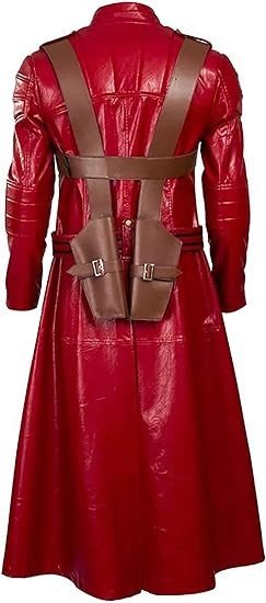 Leather Jacketz Men DMC 5 Gaming Costume Cosplay | Dant-e Long Maroon Genuine Leather Trench Coat