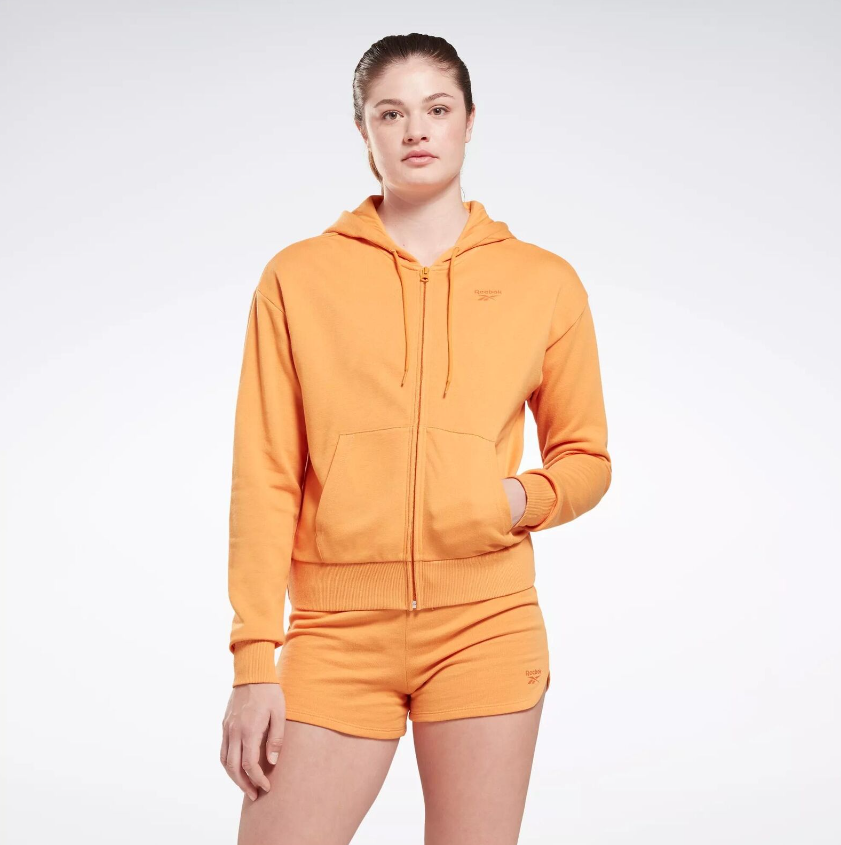 Reebok Identity Small Logo French Terry Zip-Up Hoodie