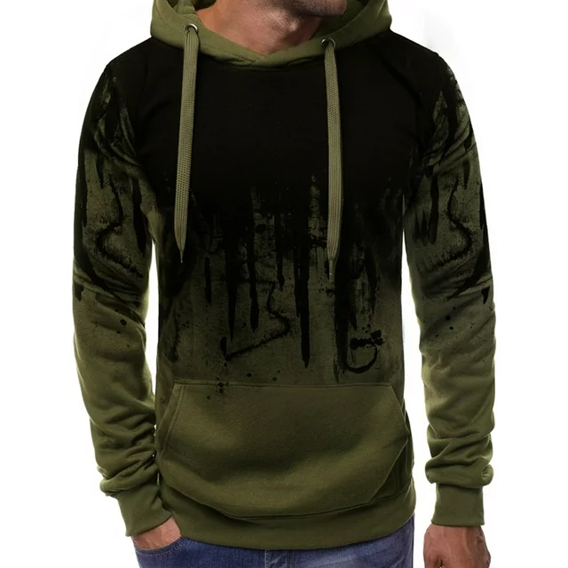 Gwiyeopda Men Long Sleeve Warm Hoodie Hoody Casual Sweatshirt Jumper Jacket Coat Top M-3XL