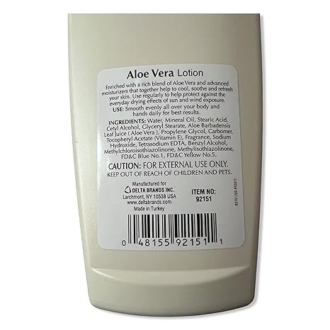 personal care Products Aloe Vera Lotion, 20 Fl Oz