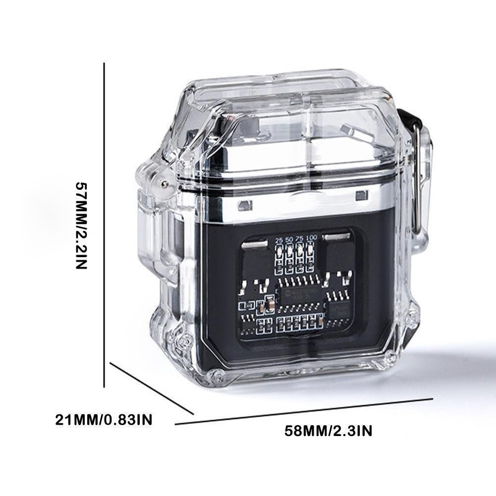 Windproof Dual Arc Plasma Lighter for Outdoor Use USB Rechargeable NEW C0