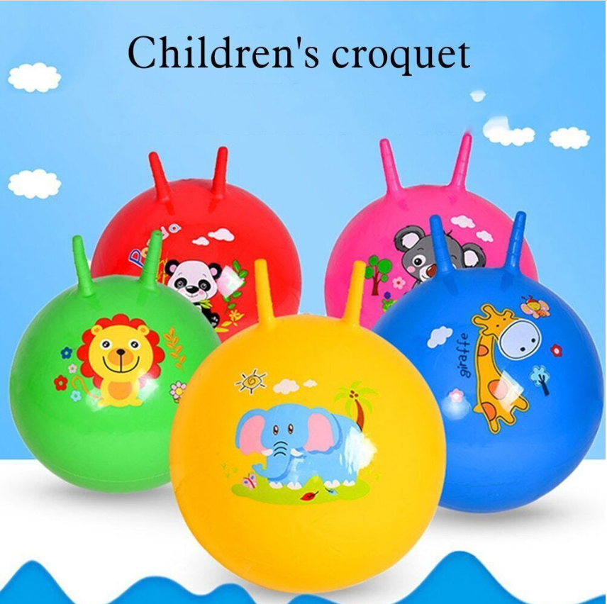 Cute Space Hopper Toy Large Ball Adults Kids Bounce Balls 55cm with Foot Pump UK