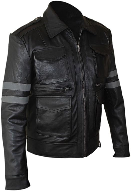 F&H Men's Gaming Geinuine Leather Leon Jacket