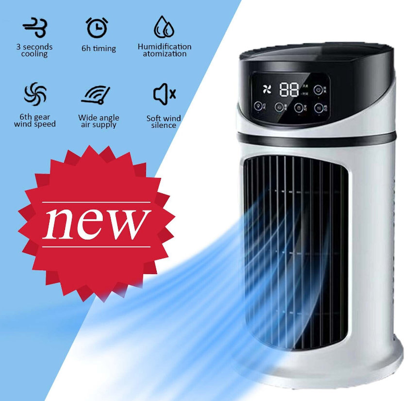 Portable USB Fan Cooling Cooler Small Desktop Air Conditioner 3In1 Air Cooler