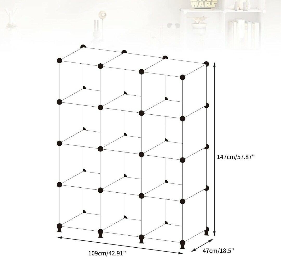 JOISCOPE Portable Closet Wardrobe，Bedroom Armoire Storage Organizer